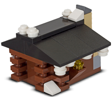 free lego log cabin workshop