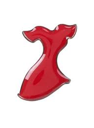free red dress pin