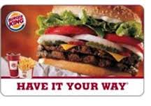 free burger king gift card